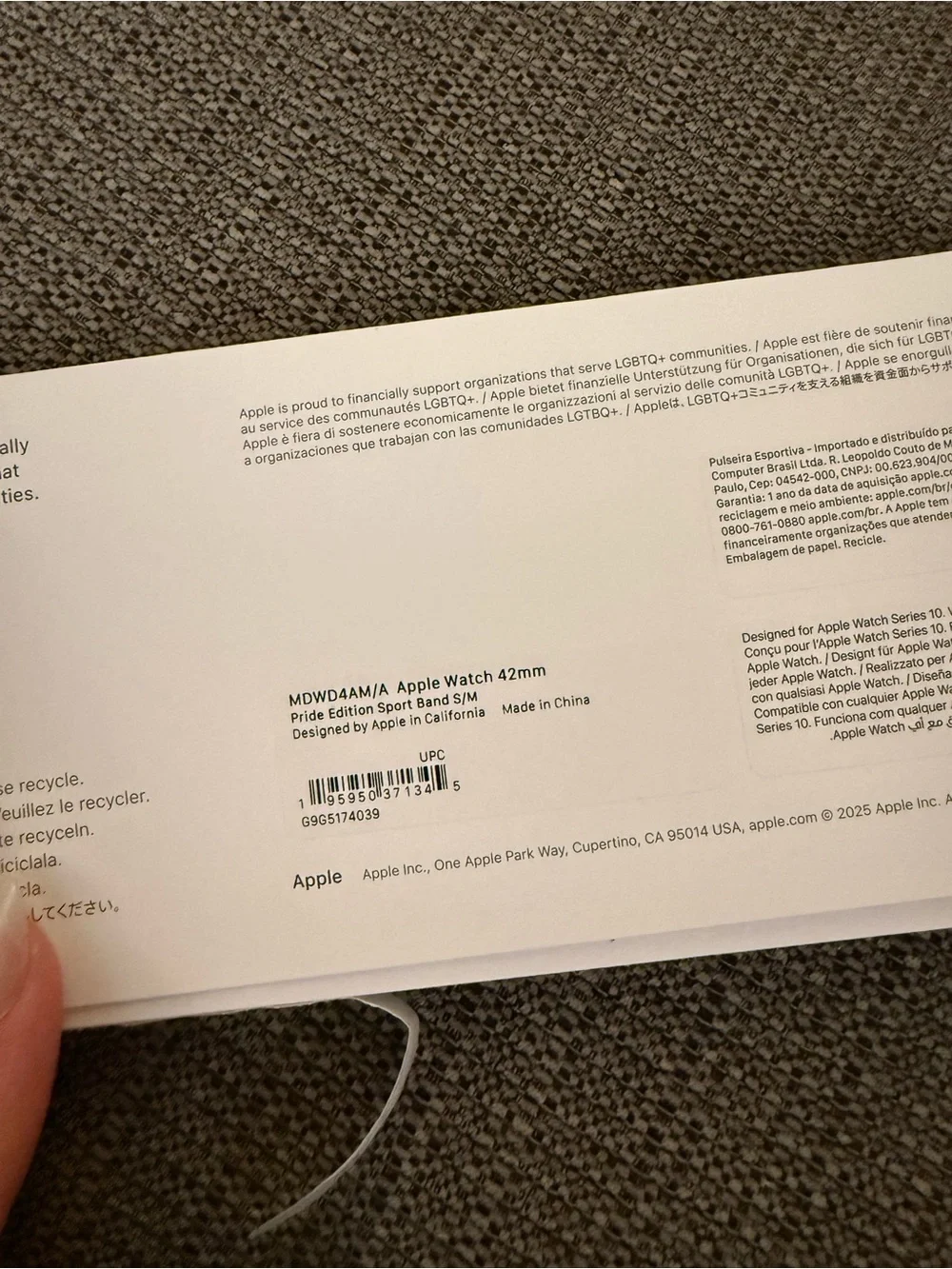 New 2025 Pride Edition Apple Watch Sport Band - Picture 3 of 3